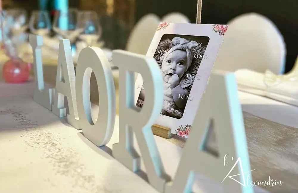 Décoration pour le baptême de Laora