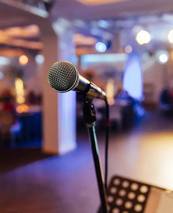 Microphone et pupitre